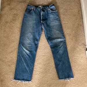 Levi’s Re/Done high rise stove pipe jeans size 28